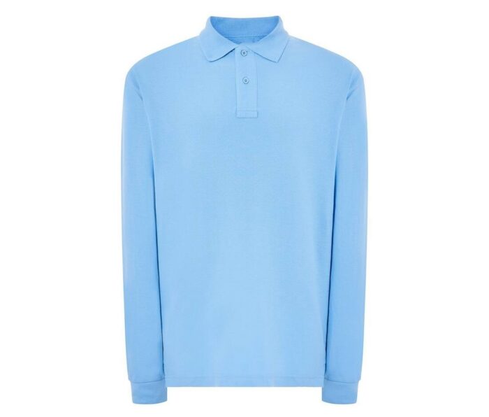 Polo homme piqué 100% coton manche longue – Image 3