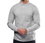Polo homme piqué 100% coton manche longue – Image 5