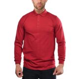 Polo homme piqué 100% coton manche longue – Image 6
