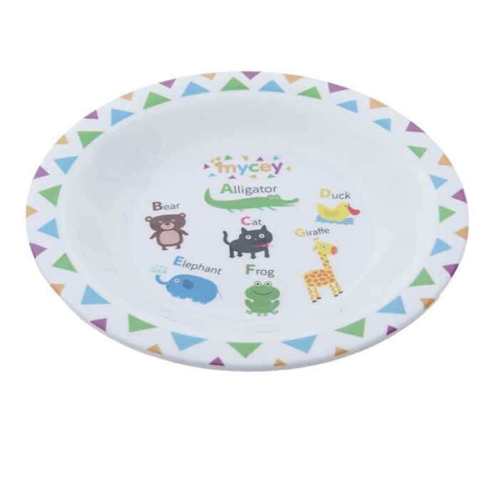 Assiette en Mélamine – Animaux Amusants – Image 2