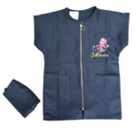 Tablier d’Écolier Fille – Bleu Marine