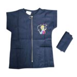 Tablier d’Écolier Fille – Bleu Marine