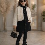 ENSEMBLE FILLE 3 PCS ROBE +VESTE