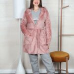 PYJAMA FEMME 3P POLAIRE ROSE