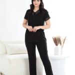 PYJAMA FEMME 2 PC DENTELLE NOIR