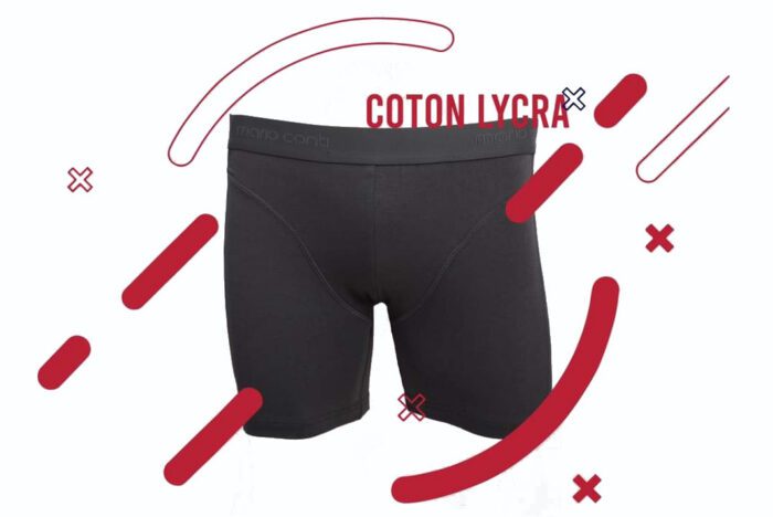 Boxers coton lycra uni - Mario Conti 100% coton 95% coton ; 5% lycra – Image 3