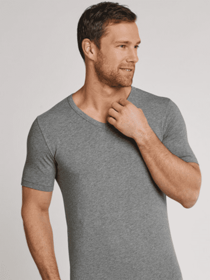 T-shirt homme col V 100% coton peigné sans couture BOB