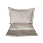 PARURE DE LIT 2 PLACES SATIN DE COTON JACQUARD 180X200 CM