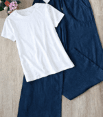 Pantalon Femme Décontracté en jean fluide – Image 2