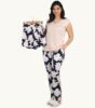 Pyjama en coton imprimé floral – 3 pièces coordonnées