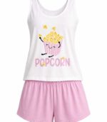 PYJAMA FEMME SHORT POP CORN – Image 2