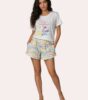Pyjama femme short pull demie manche