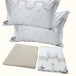 PARURE DE LIT 2 PLACES 100% COTON 160X200 CM