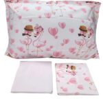 PARURE DE LIT 1,5 PLACE 100% COTON 120X190 CM