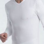 Camisole homme col V 100% coton interlock