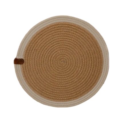 SOUS-PLAT DIAM 30 + blc EN JUTE