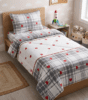 COUETTE UNE PLACE COTON COEUR 145X 235 CM + TAIE