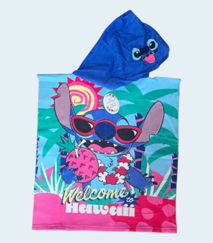 Poncho de Plage Enfant 50x100 cm stitch