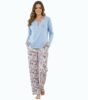 Pyjama femme ML Cute Bleu