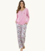 Pyjama femme ML Cute Rose