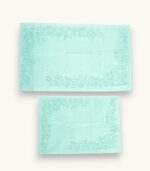 ENSEMBLE TAPIS DE BAIN EPONGE VELOUR FLORA – Image 2