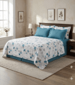 Parure de lit florale – 2 Places 160 X 200 Cm Avec 4 taies