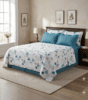 Parure de lit florale – 2 Places 160 X 200 Cm Avec 4 taies