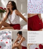 Pyjama cœur femme – Confort et douceur – Image 3