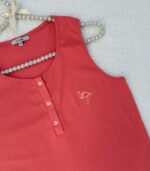 Pyjama femme corail fleuri – Élégance et confort – Image 2