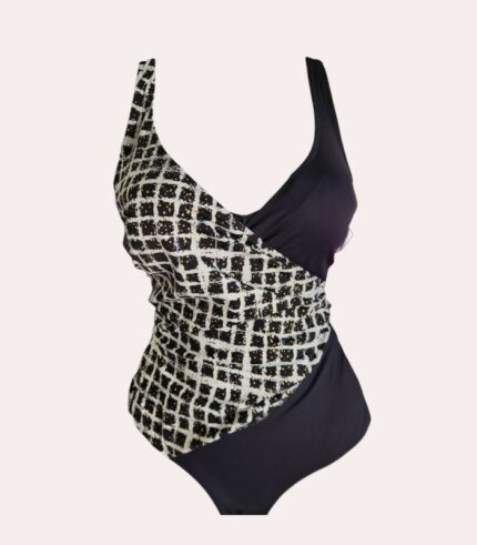Maillot femme 1 piece croisé NOIR T 40